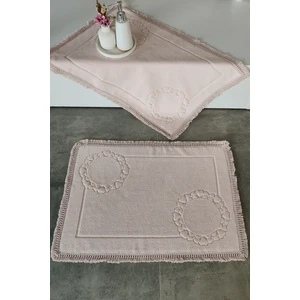 Püskül Dantelli Ayak Havlusu 50 x 70 cm  2'li