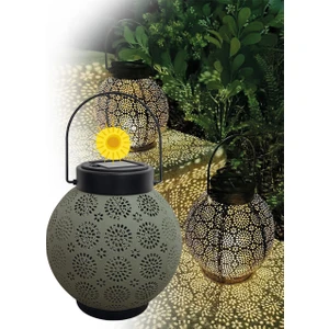 Güneş Enerjili Dekoratif LED Fener / Bahçe Feneri / Bahçe Dekorasyon Feneri / GT-SL25G-2A (2 Adet)