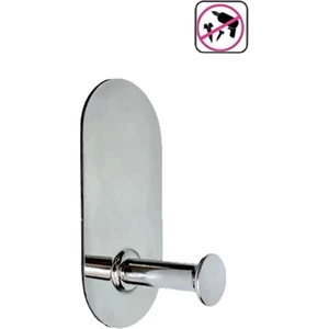 Thincal Kendinden Yapışkanlı Askılık Tekli Oval Krom 4 Lü Paket