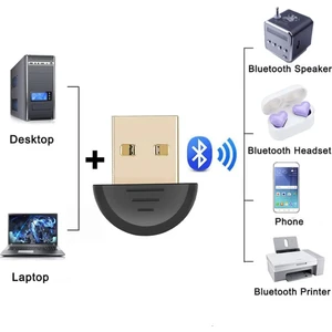 Mini USB Bluetooth 5.0 Dongle Adaptör (Pc-Laptop-Masaüstü-Android)  20 mt Mesafeli