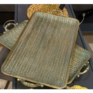 Tepsi Metal Eskitme 60X35 cm