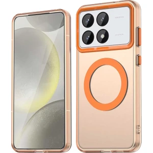 Xiaomi Poco X6 Pro Kılıf Kamera Çıkıntılı Mat Magsafe Şarj Özellikli Kenarları Renkli Premium Sert Kapak