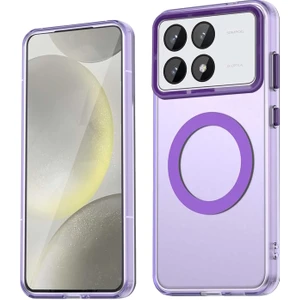 Xiaomi Poco X6 Pro Kılıf Kamera Çıkıntılı Mat Magsafe Şarj Özellikli Kenarları Renkli Premium Sert Kapak