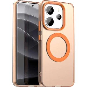 Xiaomi Redmi Note 14 4g Kılıf Kamera Çıkıntılı Mat Magsafe Şarj Özellikli Kenarları Renkli Premium Sert Kapak