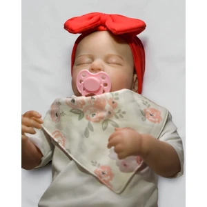 Bebeğin Için En Konforlu Bandana, ,0-2 Yaş Yazlık %100 Yerli Üretim Kız Bebek Penye Fiyonk Bandana