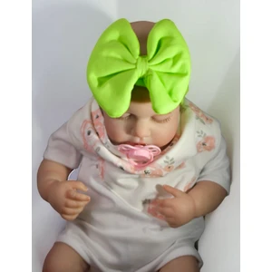 Bebeğin Için En Konforlu Bandana, ,0-2 Yaş Yazlık %100 Yerli Üretim Kız Bebek Penye Fiyonk Bandana