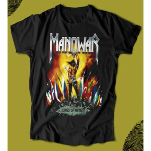 'manowar - Kings O F Metal'  Baskılı 'regular-Fit' Unisex Tişört