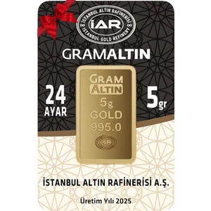 24 Ayar 5 Gram Külçe Altın - Ahlatcı Nadirgold Agakulche