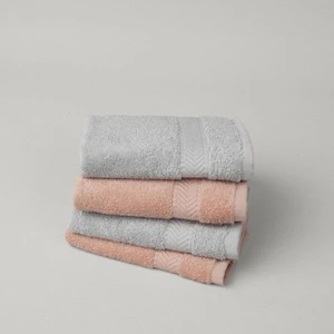 Vita 4'lü Pamuk El Havlusu Seti 33X33 cm Rose/vizon