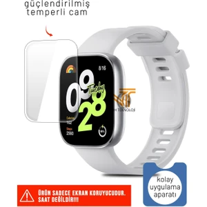 Xiaomi Redmi Watch 4 / Redmi Watch 5 Uyumlu Güçlendirilmiş Temperli Cam Ekran Koruyucu