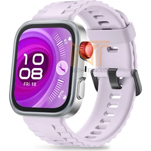 Huawei Watch Fit 4 Pro / Fit 4 / Fit 3 Uyumlu Siyah Tokalı Lansman Silikon Kordon