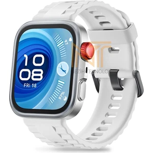 Huawei Watch Fit 4 Pro / Fit 4 / Fit 3 Uyumlu Siyah Tokalı Lansman Silikon Kordon