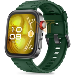 Huawei Watch Fit 4 Pro / Fit 4 / Fit 3 Uyumlu Siyah Tokalı Lansman Silikon Kordon