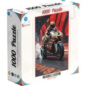 Soi Craft 1000 Parça Puzzle Motosiklet Aksiyon