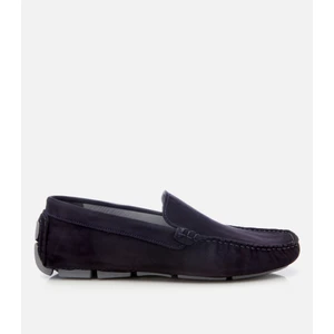 02AYH305550A680 ERKEK Nubuk Deri Lacivert Hafif Tabanlı Günlük Loafer