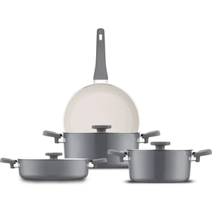 Swiss Crystal Grey 7 Parça Tencere Seti