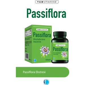 Passiflora 30 Bitkisel Kapsül Pasiflora 600 mg
