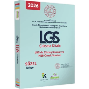 2026 8.sınıf Lgs Meb Örnek Soruları Türkçe Sözel Çalışma Kitabı Renkli Baskı A4 Ebat Güncel