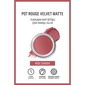 Bobbi Brown Pot Rouge Velvet Matte - Çok Amaçlı Mat Bitişli Krem Allık & Ruj - Rose Garden