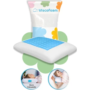 Comfy Terletmeyen Ortopedik Yastık Serinleten Visco Yastık Jelli Yastık 55x35x12cm
