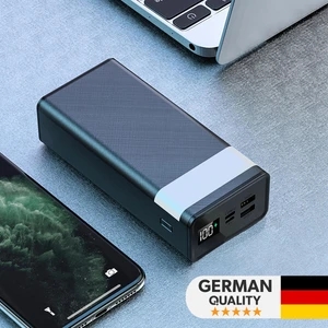 30000MAH Dijital Göstergeli Fenerli Powerbank 22.5W Hızlı Taşınabilir Şarj Cihazı