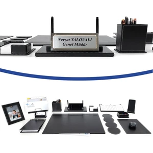 Prozenis Cerrahpaşa Isimlikli Siyah Deri Sümen Takımı 13 Parça