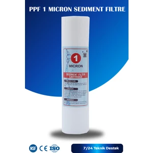 1 Mikron Sediment Spun Filtre