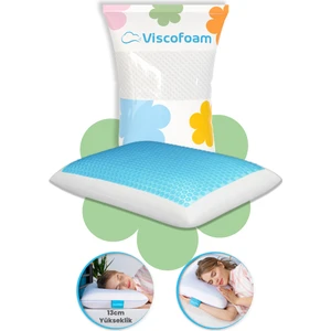Evva Terletmeyen Ortopedik Yastık Serinleten Visco Yastık Jelli Yastık 59x39x13cm