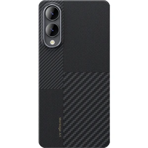 Galaxy S25 Edge Kılıf M-Safe Şarj Özellikli Karbon Fiber Benks Montage Armorair Kevlar Kapak Siyah