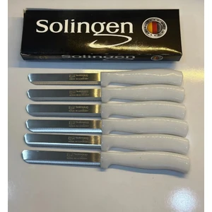 Vanilin Kitchen Solingen 6’lı Simli Beyaz Micro Et Sebze Doğrama Bıçağı Seti