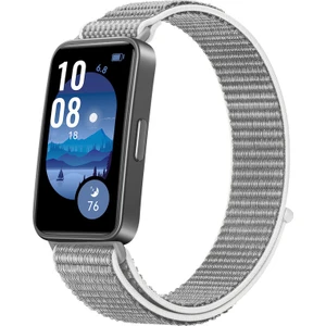 Huawei Band 8 / 9 / 10 Uyumlu Hasır Örgü Ince Kumaş Cırtlı Kordon Bileklik