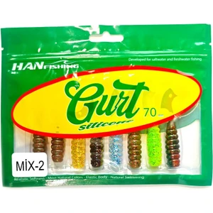 Han Fish Gurt 7cm Silikon Yem - Mix 2 (7 Renk)