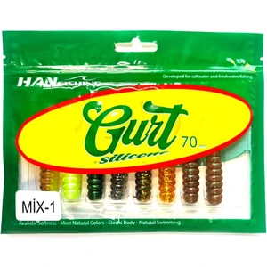 Han Fish Gurt 7cm Silikon Yem - Mix 1 (7 Renk)