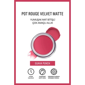 Bobbi Brown Pot Rouge Velvet Matte - Çok Amaçlı Mat Bitişli Krem Allık & Ruj - Guava Punch