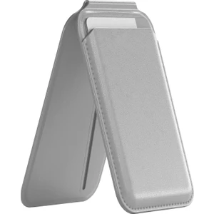 Buff iPhone Walletmag 2.0 Stant Manyetik Deri Cüzdan Gray