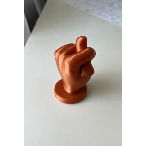 Nah Işareti Dekoratif El Heykeli | Masaüstü 3D Biblo | Modern Ofis ve Ev Süs Eşyası