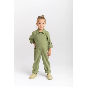 Gabardin Tulum 2-7 Yaş Olive
