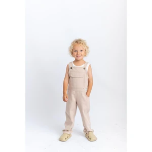 Gabardin Salopet 2-7 Yaş Bej