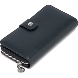 Lacivert Hakiki Deri Kadın Cüzdan - S1CB00005789-O15