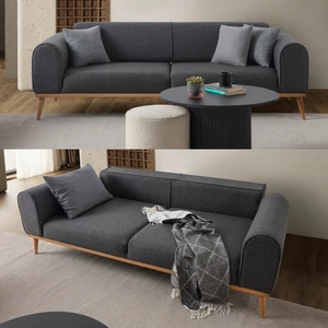 Edsy Home Rebul 3'lü Koltuk Antrasit