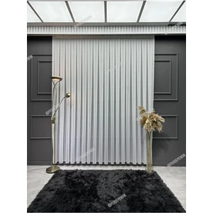 Lüks Sofia Düz Sade Tül Perde, Kırışmaz, Ütü Istemez Her Odaya Uygun Sık Kanun Pile