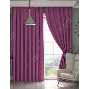 Mor Blackout, Işık Geçirmez Karartma Güneşlik, Pilesiz (Tek Kanat Fon Perde)