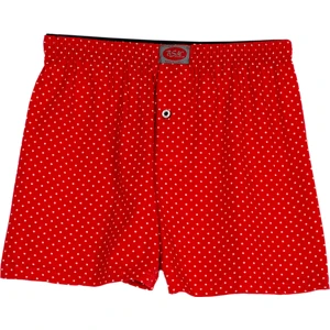 Bsm Erkek Yıldız Baskılı Kırmızı Boxer 13704