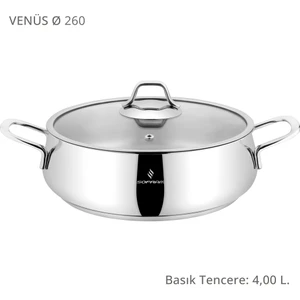 Venüs 26 cm Basık Tencere