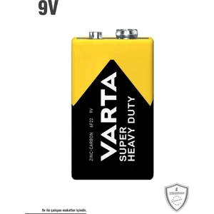 9V Kare Pil (9V Pil ile Çalışan Maketler Içindir)