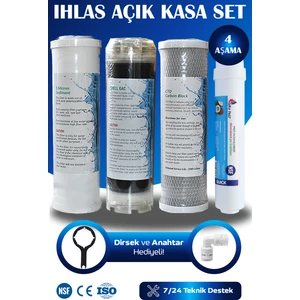 Ihlas Su Arıtma Cihazı Uyumlu 4 Aşamalı Nsf Onaylı Filtre Seti