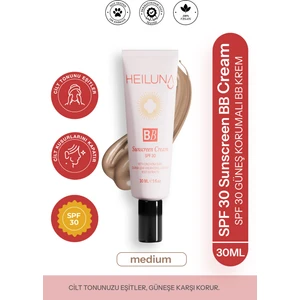 SPF 30 BB Krem – Tüm Cilt Tipleri İçin Güneş Korumalı, Niacinamide, Aloe Vera ve Hyaluronik Asit İçeren Nemlendirici 30 ml