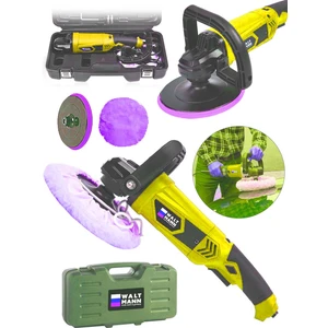 Devir Ayarlı Polisaj Makinesi 1300 Watt 180MM 6 Kademeli Pasta Cila Kiti Hediye Sarı