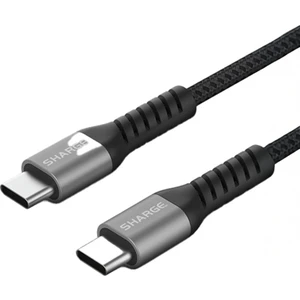 Örgülü Usb-C To Usb-C 240W Hızlı Şarj Kablosu - Siyah