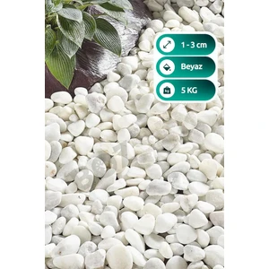 Beyaz Dolomit Taş 5 kg 1-3cm Dolomit Taşı Bahçe Süs Akvaryum Taşı Dere Çakıl Taşı